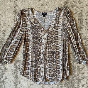 Ladies snake print blouse